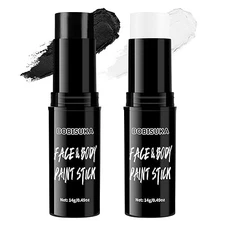 BOBISUKA Black & White Face Body Paint Stick Eye Black Sticks for B0C96SV835
