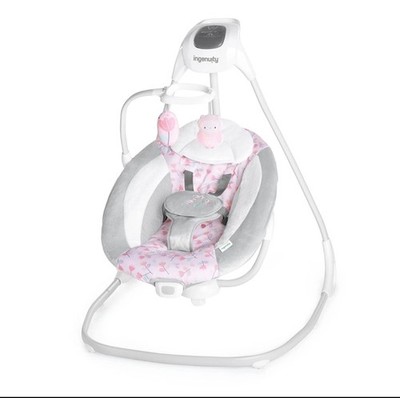 Ingenuity SimpleComfort Lightweight Compact 6-Speed Multi-Direction Baby Swi...