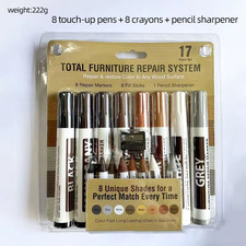21/6Pcs Furniture Touch up Kit Markers Amp Filler Sticks Wood Composite Grain Pa