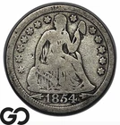 1854 Seated Liberty Dime w/ Arrows