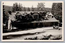 Vintage Real Photo Postcard Deer Creek Lodge Mill Creek Calif
