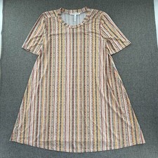 BCBGeneration Shirt Dress Striped Medium Round neck Short Sleeve Relaxed Fit