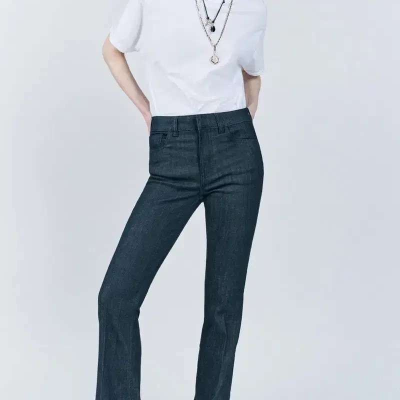 ZARA Women's Bootcut Pants - New, Size 34, Gray-Blue thumbnail 2