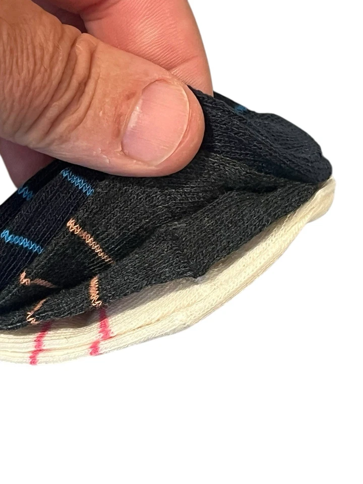 Mamia Ankle Socks 3 Pair Womens Size 6-8 Striped Pattern Multicolor Ruffle NEW - Image 3 of 4