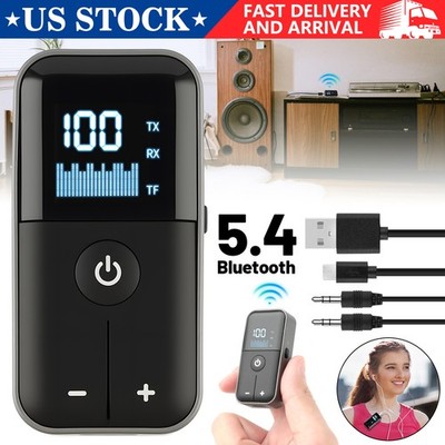 Bluetooth 5.4 Audio Adapter 3-in-1 Receiver/Transmitter TF Card & 20H Battery