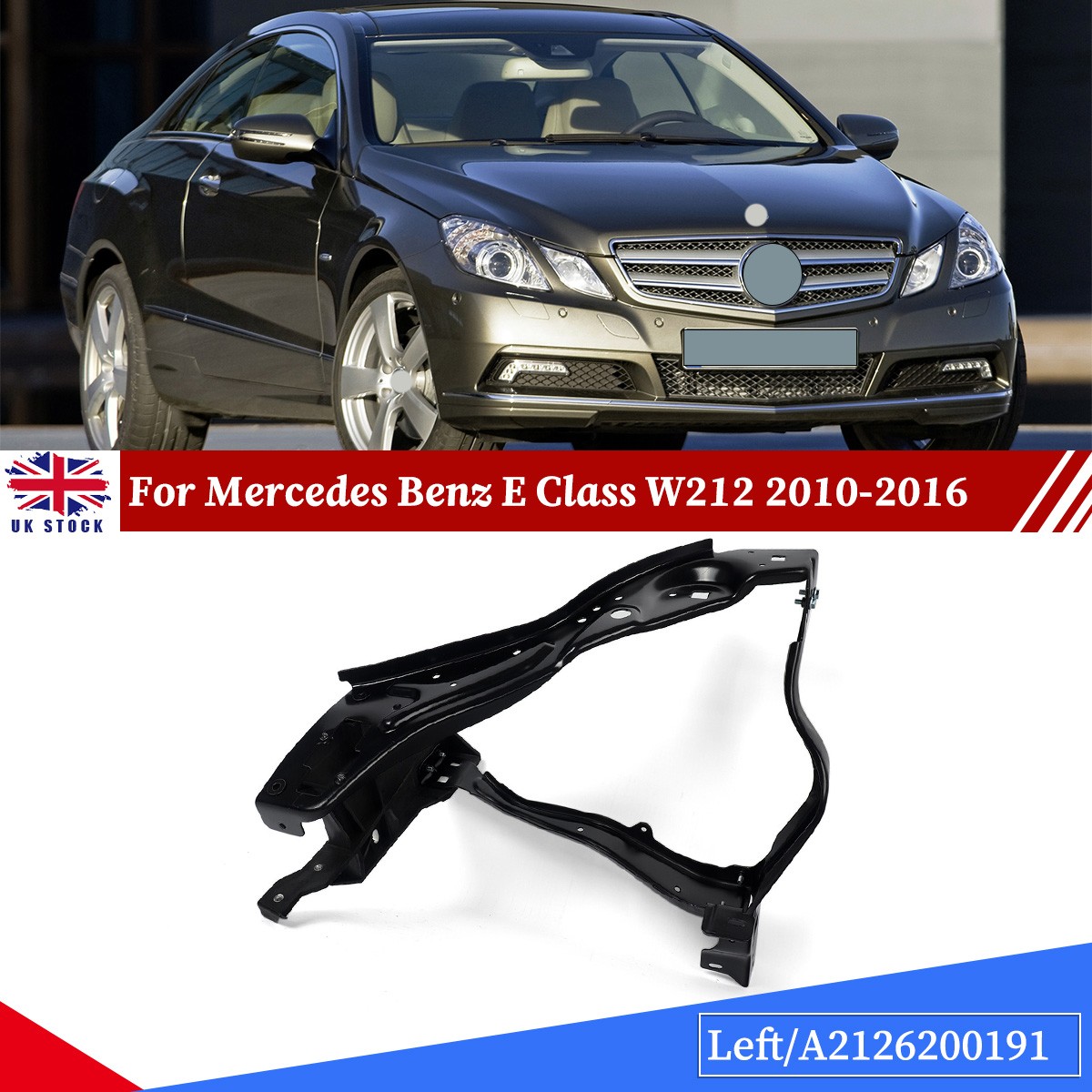 A2126200191 Headlight Mount Plate Bracket For Mercedes Benz E Class W212 2010-16