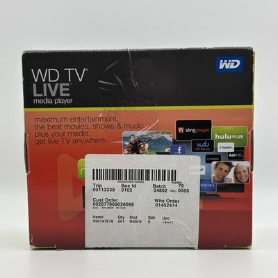 Western Digital WD TV Live Media Player With Remote C3H HDMI Player - Open Box