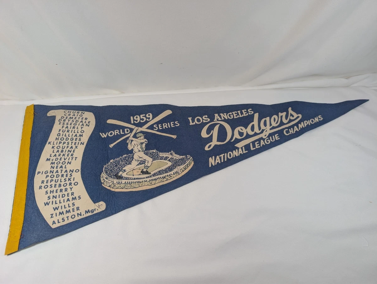Los Angeles Dodgers Baseball Original Vintage Sports Pennants and