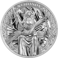 2026 Norns: Werdanda 1 oz Silver BU Coin 5 Mark .9999 with COA