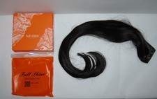 Full Shine 24" Butterfly Weft Hair Extensions 100 Human Hair 100g Dark Brown 2