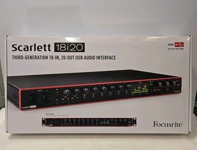 Focusrite Scarlett 18i20 [3rd Gen] 18-IN, 20-OUT USB AUDIO INTERFACE - EXCELLENT