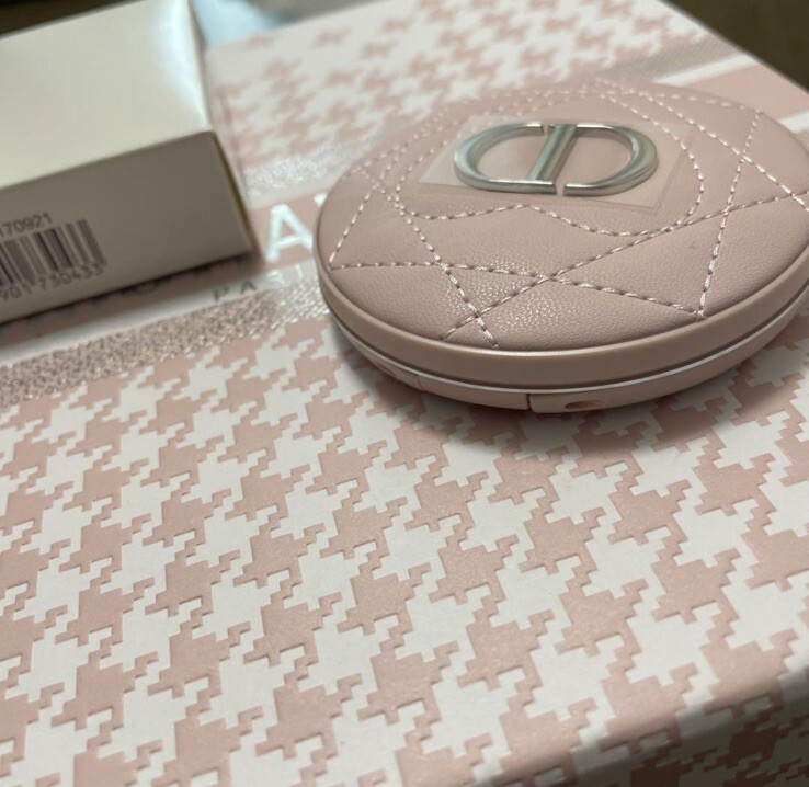 Christian Dior mirror w/box PINK logo NEW Novelty gift JAPAN