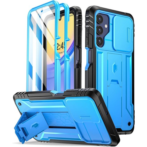 Funda poética con soporte para cámara de pantalla incorporada para Samsung Galaxy A15 5G - Imagen 16 de 22
