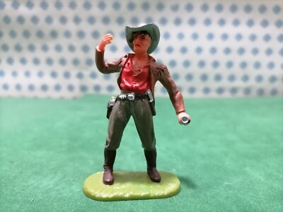 Vintage - Cowboy Trapper Old Wild West 70 MM Elastolin