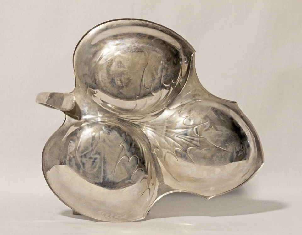 Bandeja plateada ART NOUVEAU WMF alemana austriaca plateada placa plateada Foto 4 de 4