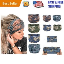 Multi-Use Wide Headbands for Women - 4 Pack, Perfect for Workouts  Casual Wear