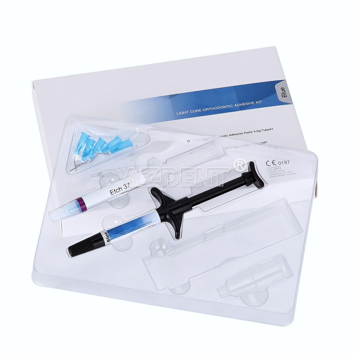 Dental Luz Adhesivo de fotocurado para ortodoncia Etch Resina brackets brace
