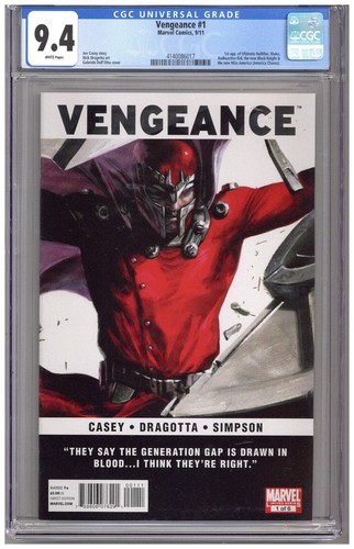 Vengeance  # 1   CGC   9.4   NM   White pgs   9/11   1st App. of Ultimate Nullif