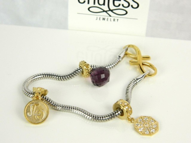 JLO ENDLESS Infinity Serpentine Vermeil Sterling 3 Charm ...