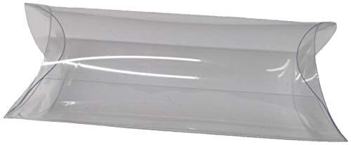 100 TUBO PVC PORTACONFETTI CONFETTI TRASPARENTE 6X4 CM (E3z)