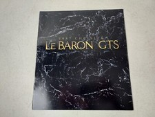 Vintage 1987 Chrysler LeBaron GTS Sedan Coupe Car Brochure 12" x 11"
