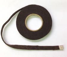 13' Roll Pressed Piano Felt, 3/8" wide, .040" thick, Dk Brown, Music Shelf Slide