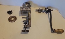 VTG LF&C Climax 50 Meat Grinder Cast Iron Table Mount Hand Crank Made In USA