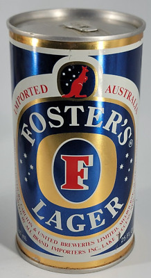 FOSTERS LAGER/Carling O'keefe Brg Co. ~ Alum/Steel 25oz. Can ~ Empty ~ Australia