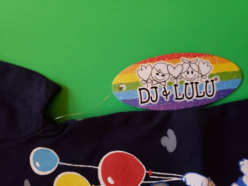 INFANT BOYS DJ AND LULA TEDDY IN THE CLOUDS POLO NAVY BODYSUIT SIZE 3 MONTHS NWT - Picture 2 of 12