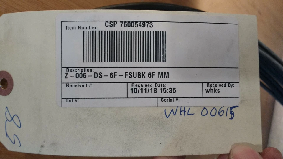 58' Commscope Triathlon OM1 6 Fiber Riser Cabling, Z-006-DS-6F-FSUBK - Image 2 of 4