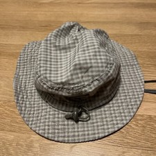 OUTDOOR RESEARCH  KIDS 3-6 YEAR Brown Checkered Bucket SUN SHADE HAT Medium