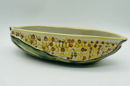Louisville Stoneware Serving Bowl Corn Ear Bowl Made in Kentucky Vintage