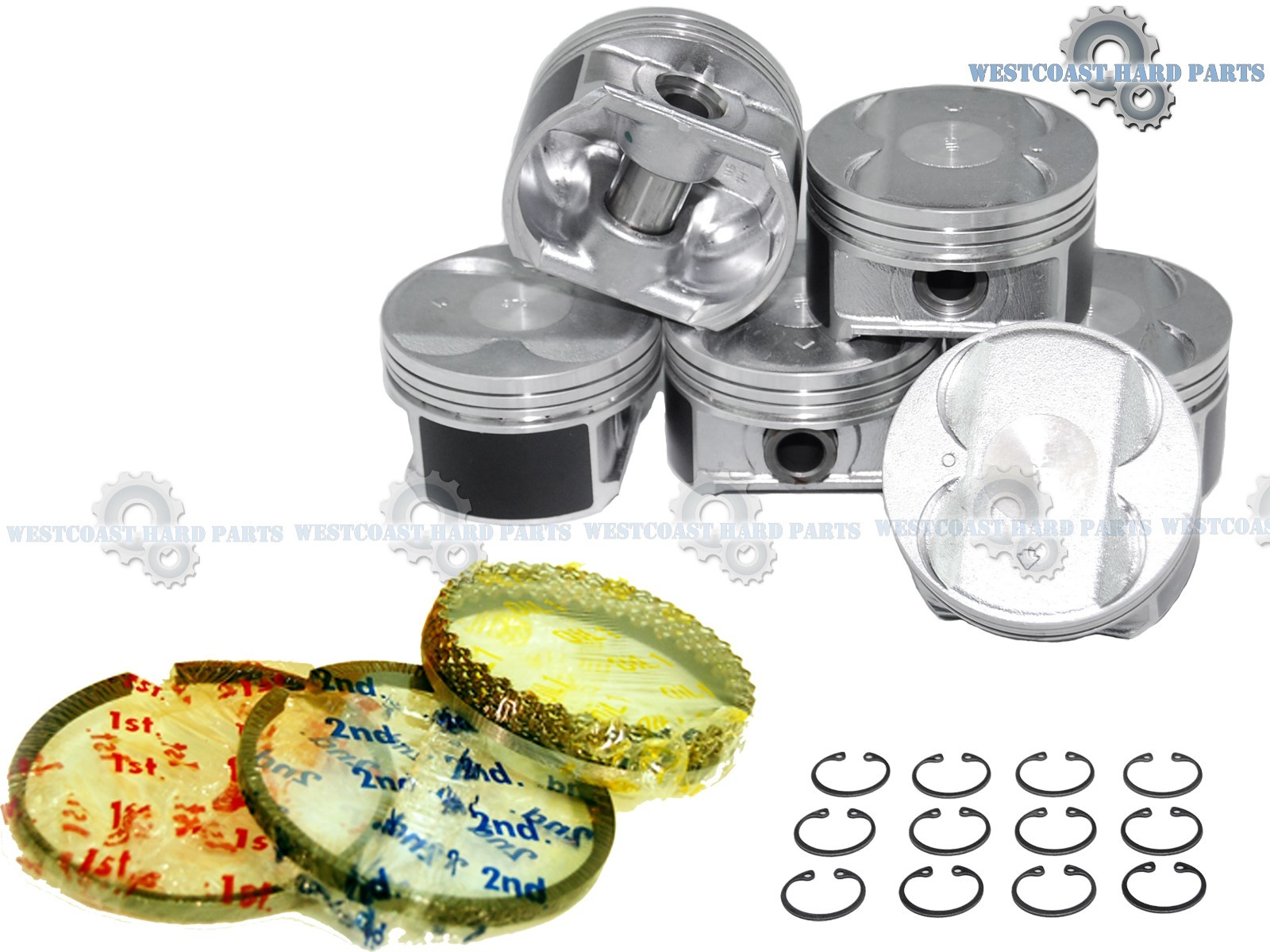 0307 HONDA Accord 3.0L J30A4 J30A5 V6 BRAND NEW Engine Pistons & Rings