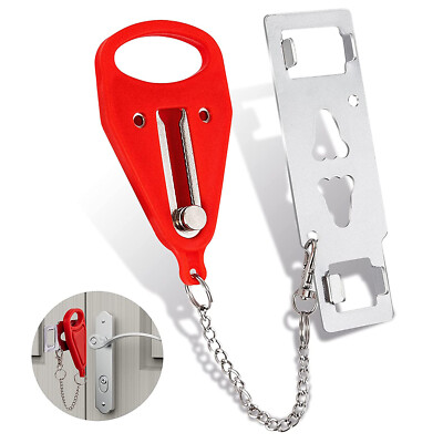 Portable Door Lock Extra Lock for Privacy Safety in Hotel Dorm Airbnb Travel