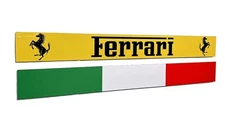 Ferrari Italy Flag  Emblem Metal Sign