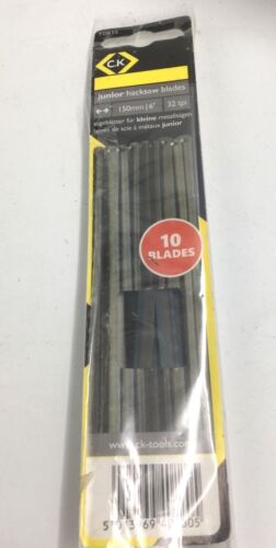 CK Tools  T0835 Junior Hacksaw Blade Pack Of 10 - Foto 1 di 1