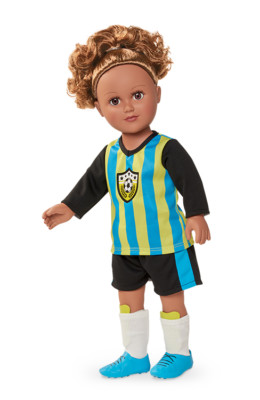 My Life As 18-inch Soccer Captain Dark Blond Hair Hazel Eyes