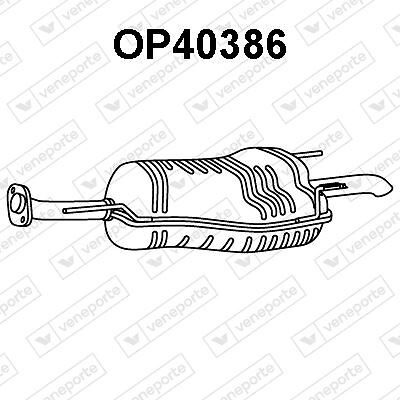 Silencieux arrière Opel Astra G Break 1.6 16v pot echappement de rechange