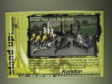 2000 Kendon Motorcycle Trailers Ad - Single, Dual Rail
