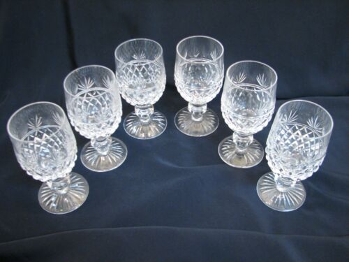6 Stuart Crystal Montrose Cocktail Glasses Crystal Stemware Wine Goblet Claret