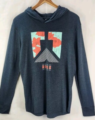 RYSE Men's Hoodie Grey Lightweight Skateboard No Label L?