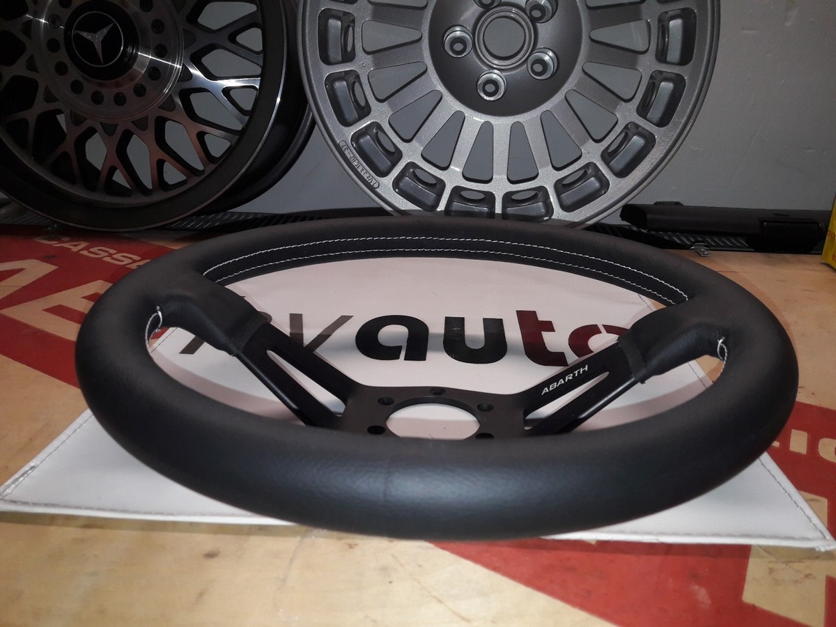 Abarth Sports Steering Wheel Leather Fiat Lancia Alfa Abarth