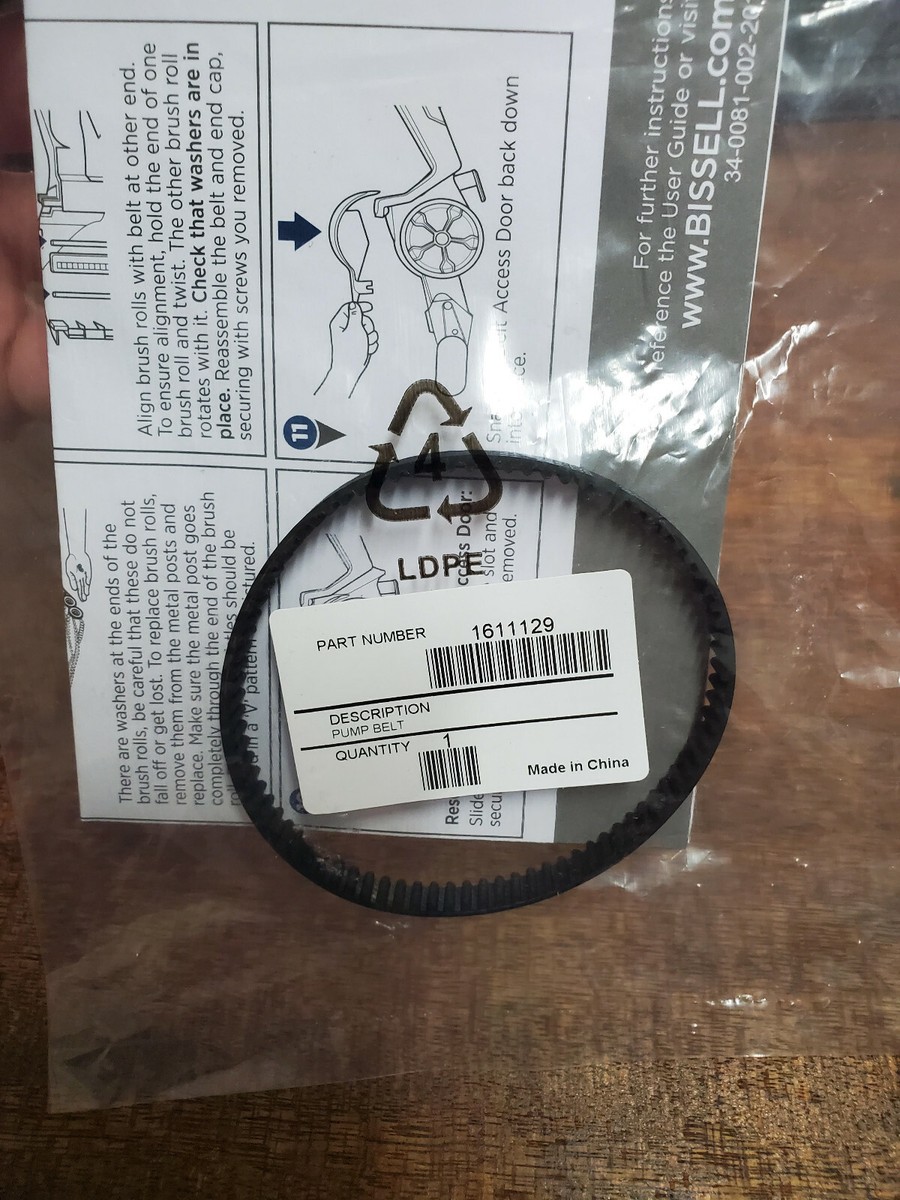 Bissell Pet Pro Carpet Cleaner Solution Vacuum Belt Set For