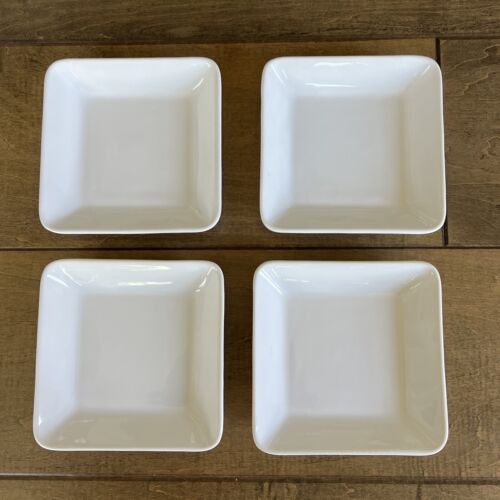 Set 4 Pampered Chef Simple Additions Square Salad Plate Mint - Picture 1 of 6