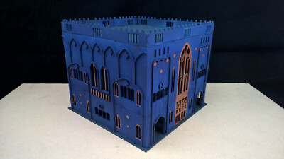 Gotische Basilika Gebäude Landschaft Gelände Wargames Legion Infinity Tischplatte 28