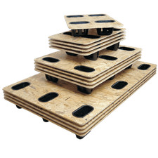 PALLET BANCALI PEDANE impilabili coni plastica OSB 40x60 cm 4 Piedi 1 unita