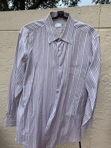 GUCCI STRIPED CLASSIC MENS BUTTON DOWN 