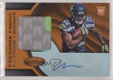 2016 Certified Freshman Fabrics Signatures Mirror Orange CJ Prosise Auto 8k4