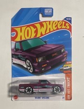 Hot Wheels '91 GMC Syclone 1:64 HW Hot Trucks Purple/White Unopened