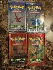 EX Dragon Booster Pack Full Set Lot (EMPTY) - See Pics - Pokemon TCG